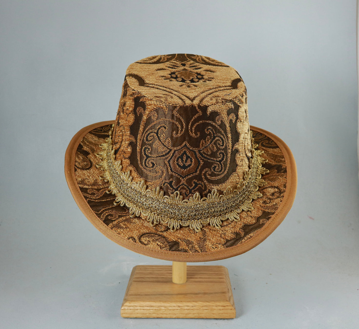 Tall Hat - Gold Brocade - Tall Toad