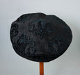Flat Cap - Black Chenille - Tall Toad