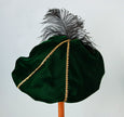 Feathered Beret - Green / Gold - Tall Toad