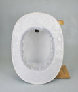 Uncle Sam Top Hat - White Velvet / Blue Band / 3" Stars