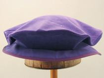 Cotton Velveteen Flat Cap - Purple - Tall Toad