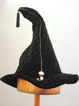 Quilted Velvet Wizard - Black Quilted Velvet - Tall Toad