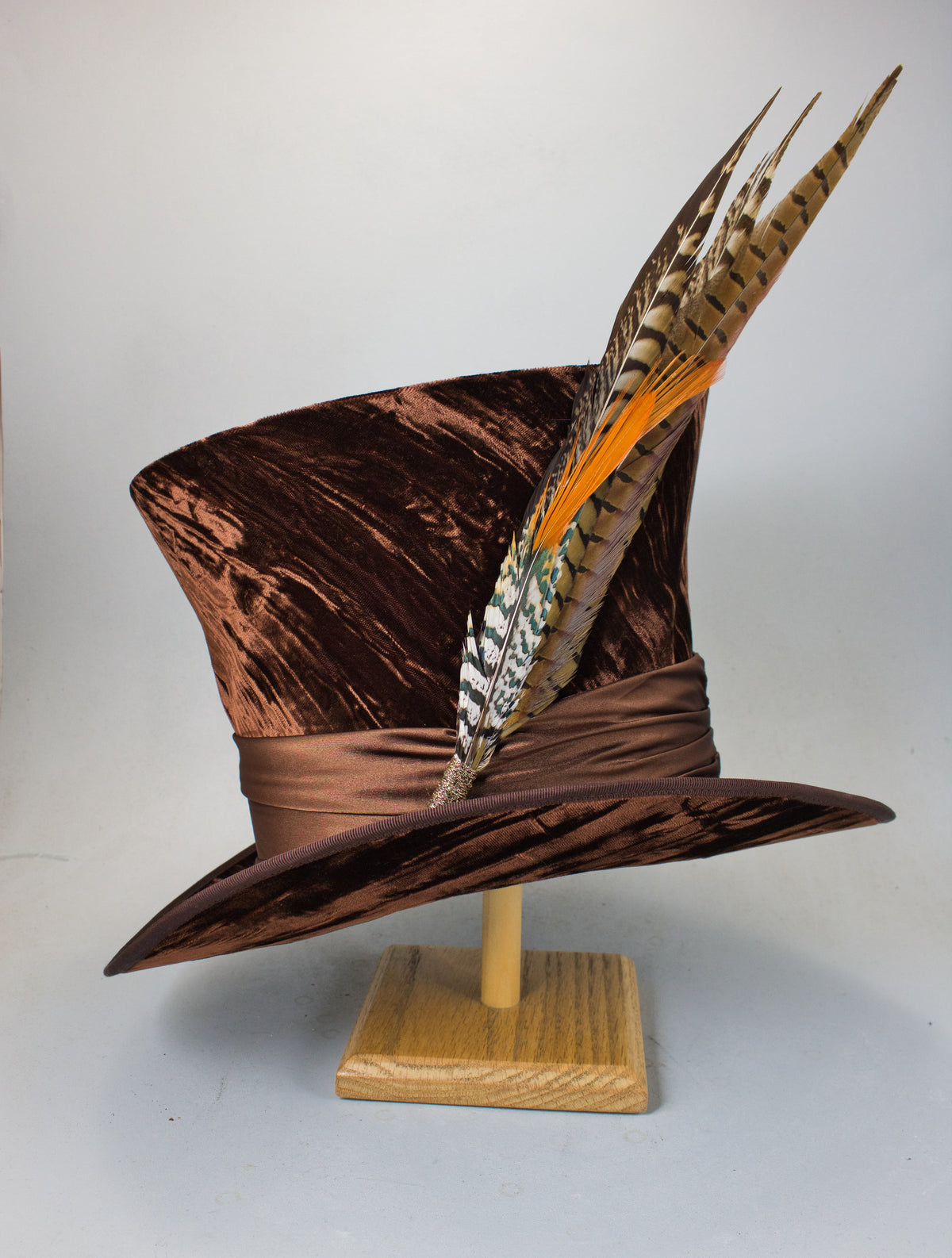 Long Fancy Feather Hat Pin - Pheasant Combo – Tall Toad display picture 1
