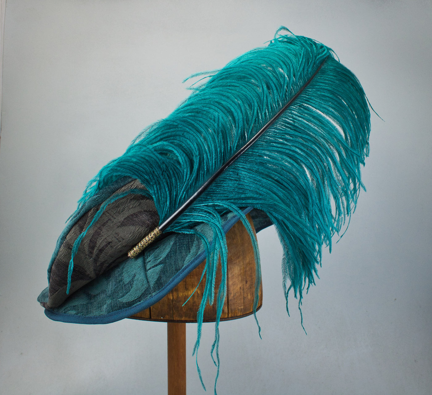 Single Hat Single Plume Feather Hat Pin - Peacock Teal – Tall Toad