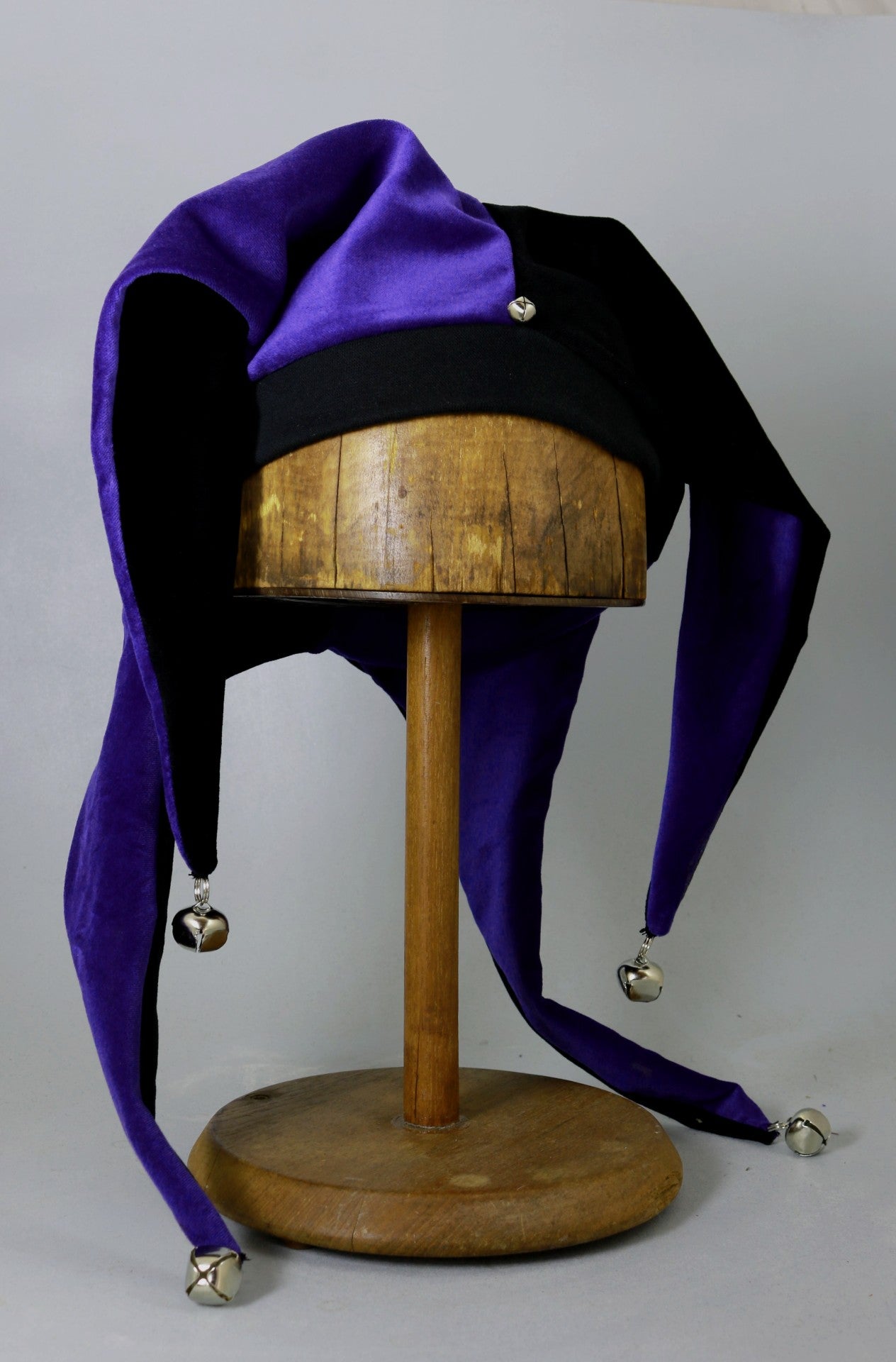 Jester Hat - Black / Purple - Tall Toad
