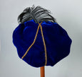 Feathered Beret - Blue / Gold
