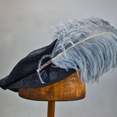 Single Plume Feather Hat Pin