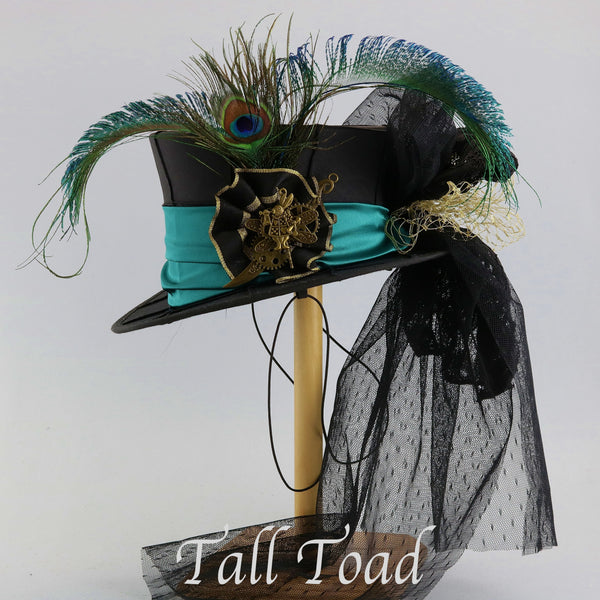 Mini Top Hat-Fascinator, Steampunk,Tea Party,Wedding,Ascot  display picture 3