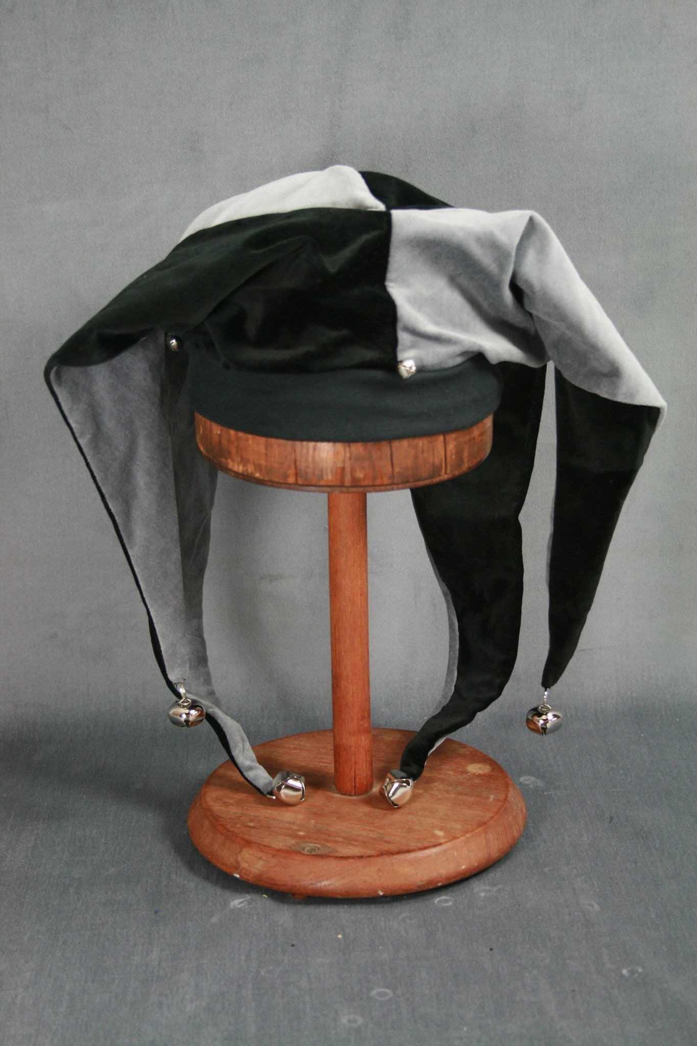 Jester Hat - Black / Silver - Tall Toad