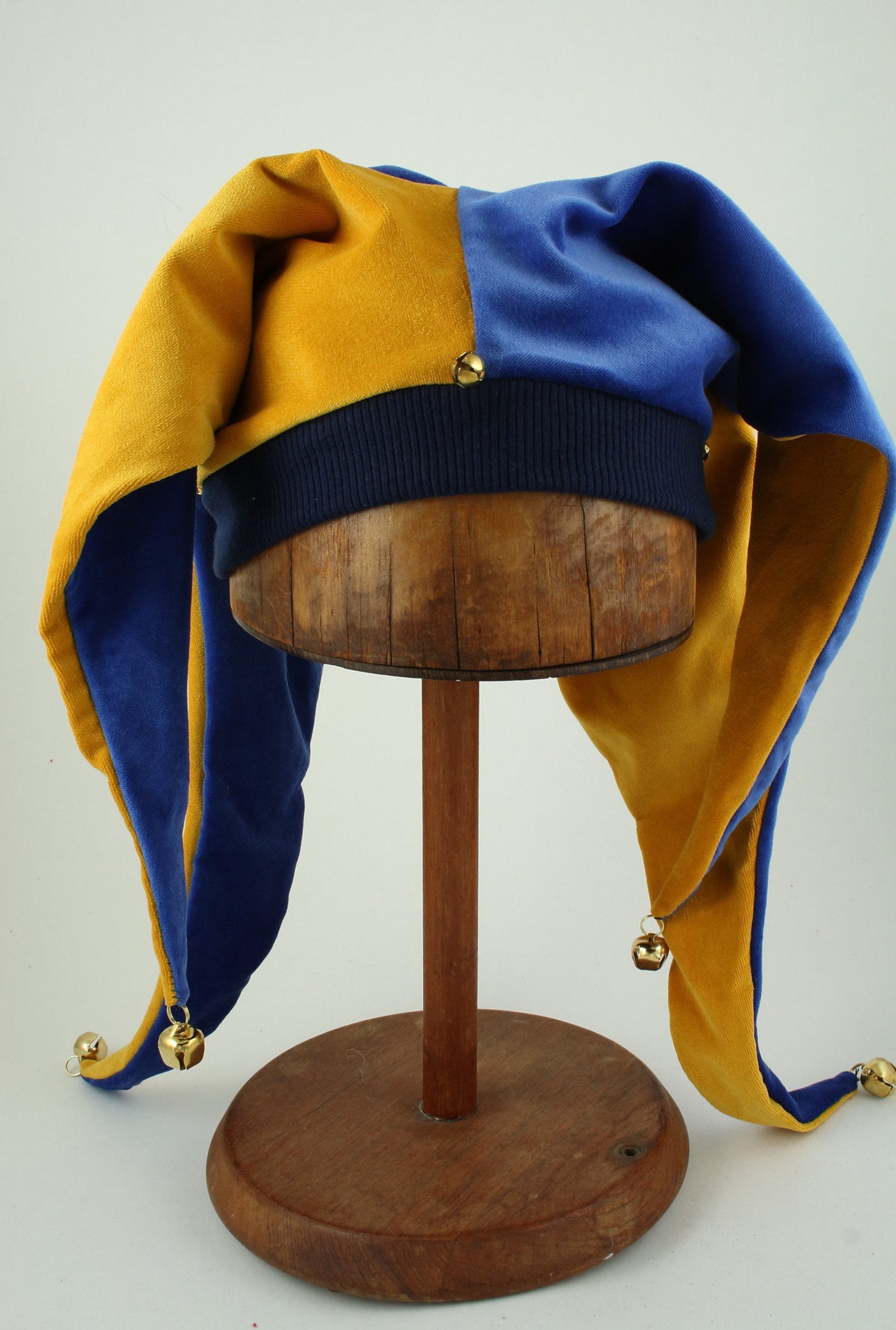 Jester Hat - Blue / Gold - Tall Toad