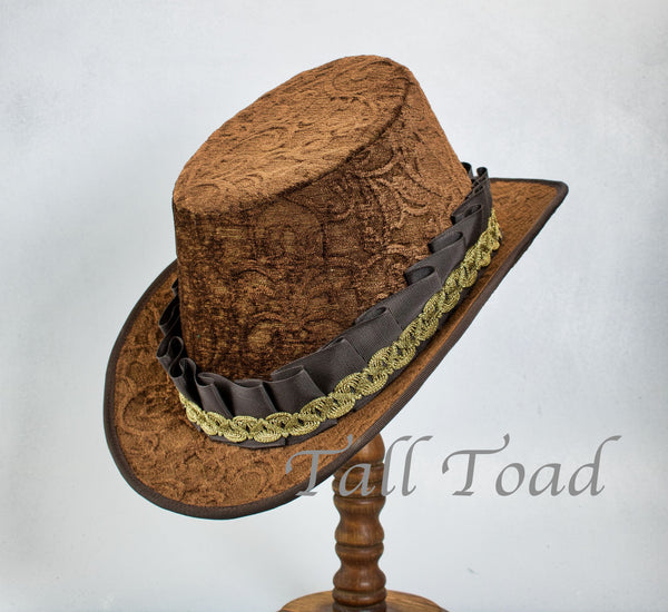 Tall Hat - Brown Chenille - Tall Toad