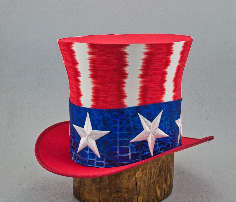 Uncle Sam Top Hat - Electric Stripe - Tall Toad