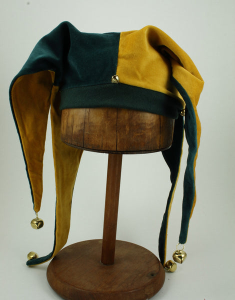 Jester Hat - Gold / Green - Tall Toad